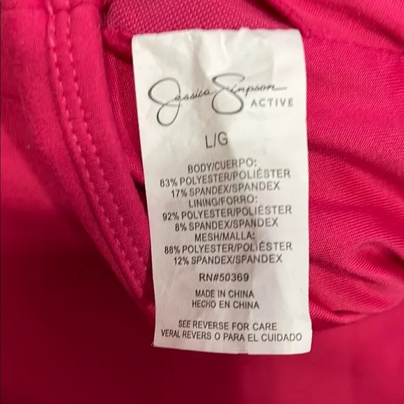 Jessica Simpson Vibrant Pink Activewear - Picture 3 of 5